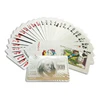 Best selling products for America 100 dollar design 57*87mm 0.3mm thickness silver foil playing card