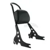 Passenger Backrest Pad Sissy Bar Cushion For Harley Sportster XL 883 1200