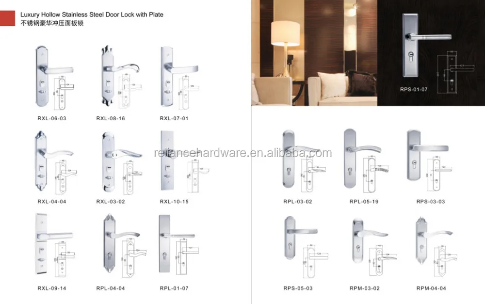 High Security Complete Set Panel Lock Stainless Steel 304
