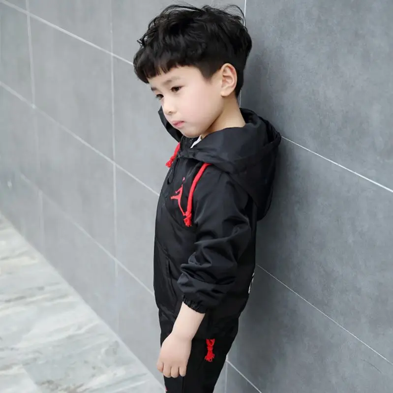 2018 New Arrival Eco-Friendly 100% Organic Cotton Kids Children's Printed Suits Wear with Top Hood and Skirts Pants