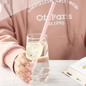 Custom Portable Reusable Folding Foldable Eco Friendly Silicone Bubble Milk Tea Coffee Cups Set Collapsible Drinking Straw