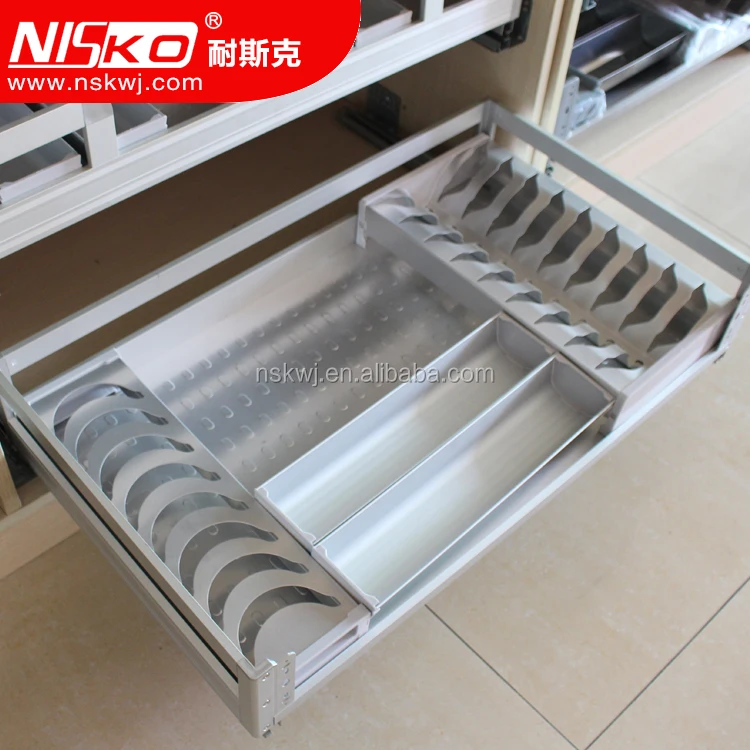 Commercial Multi Function Aluminum Dish Drying Rack For Kitchen