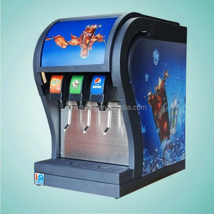 Fast Food Restaurant Three Flavors Coke Fountain Dispenser Soda Water