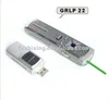 Wireless Presenter with green laser pointer,mouse function and USB memory storage