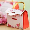 Custom logo handbag shape wedding sweet festival hand box packaging high quality