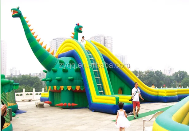 Pvc Tarpaulin Dinosaur Design Inflatable Water Slide - Buy Dinosaur ...