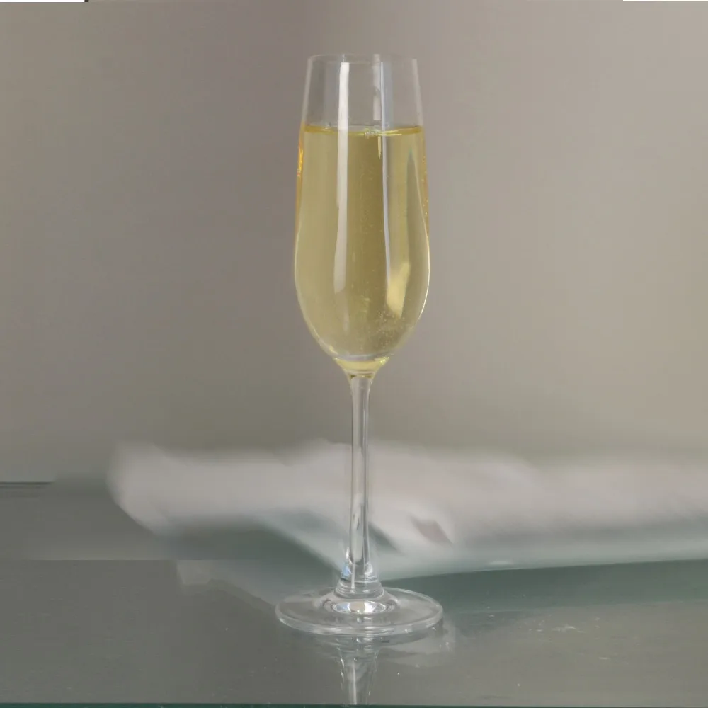 Volume Long Stem Glass Champagne Flutes 