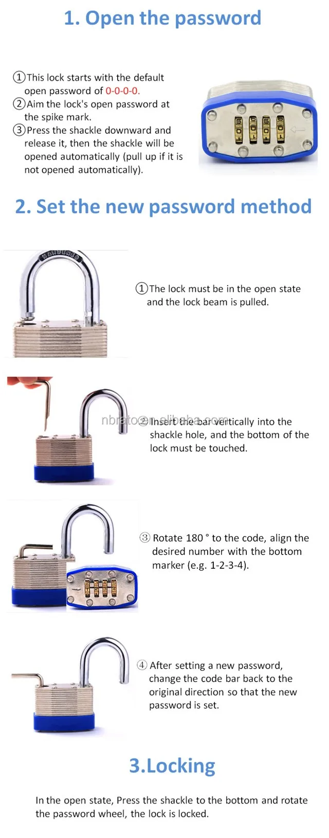 outdoor safety padlock