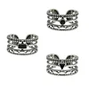 ZXYR085 Korean S925 sterling silver literary retro carved drop glaze cuff silver female ring gift silver jewely