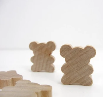 wood teddy bear cutout