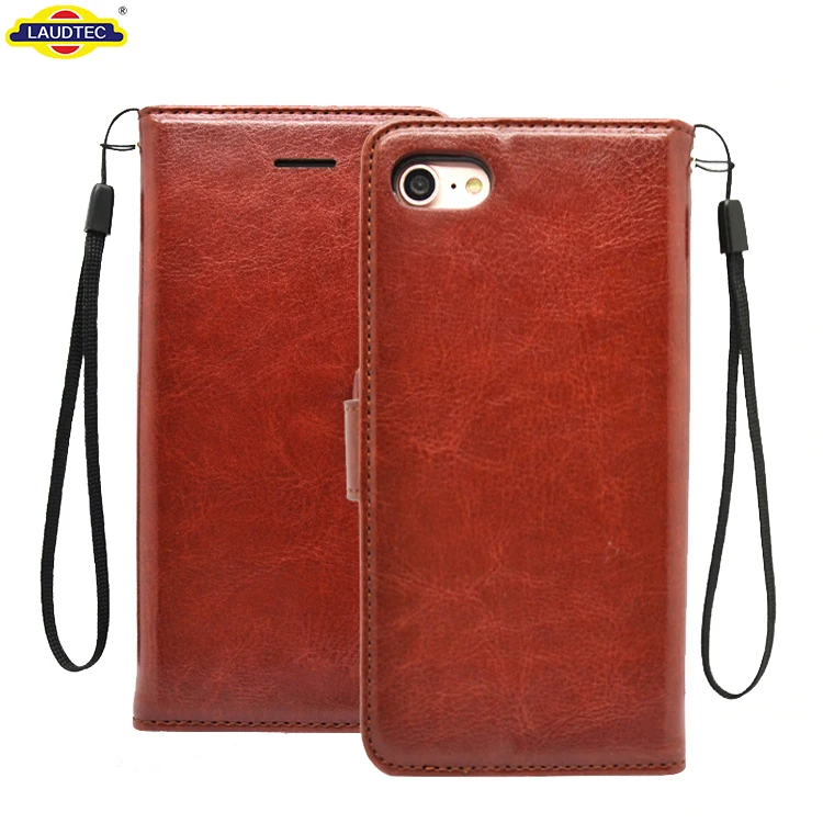

Book Flip Cover For Iphone 8 Cellphone Leather Case For Iphone 7, Black;brown