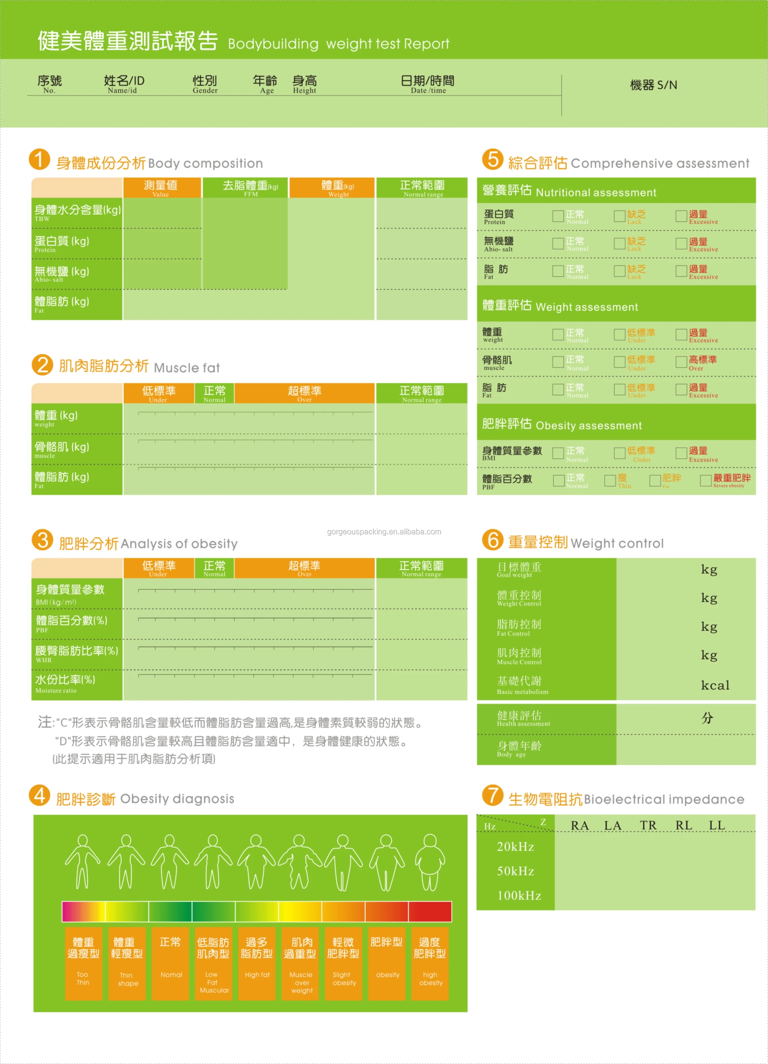 China bmi machine bmi fat analyzer weighing scale body analyzer body fat analyzer meter wifi bmi scale with print