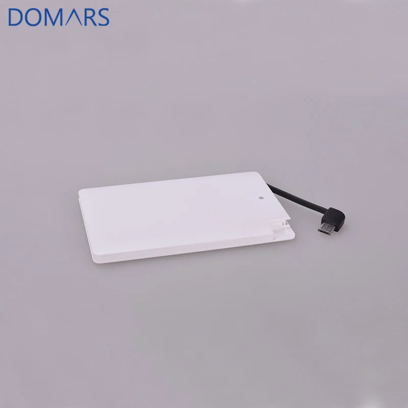 

Factory Newest Credit Card Power Bank 2500mAh External Backup Mobile Battery Charger