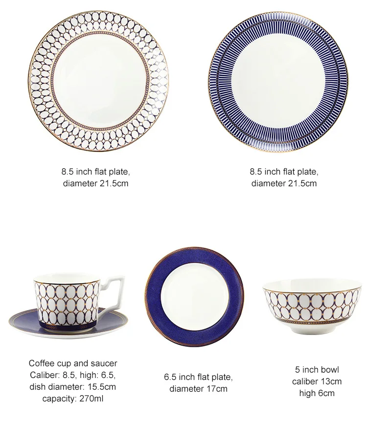 Famous Restaurant Dinner Plates And Dishes / Royal Dubai Bone China