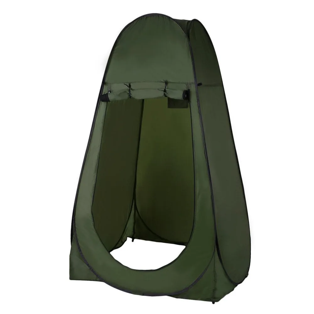 

Newset Portable Outdoor Pop Up Tent Camping Bathroom Privacy Toilet Changing Room Shelter Single Folding Tents 120*120*190, As picture