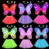 girl pink party decoration wings light up butterfly wings costume
