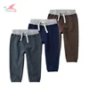 Factory wholesale customized french terry fleece drawstring pants baby boy track pants