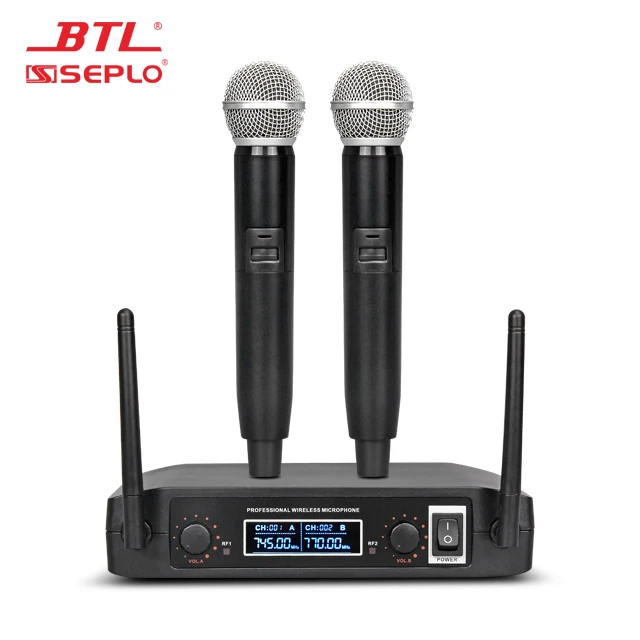 

BTL Professional Karaoke VHF wireless microphone SE-304, Black