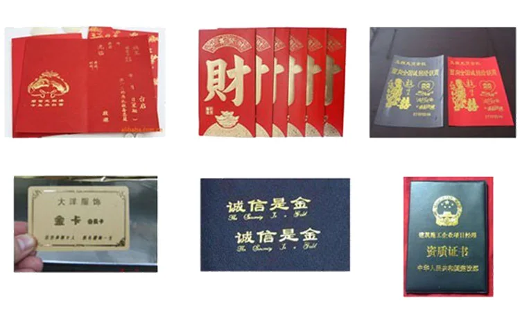 hot aluminium Digital gold foil printing machine