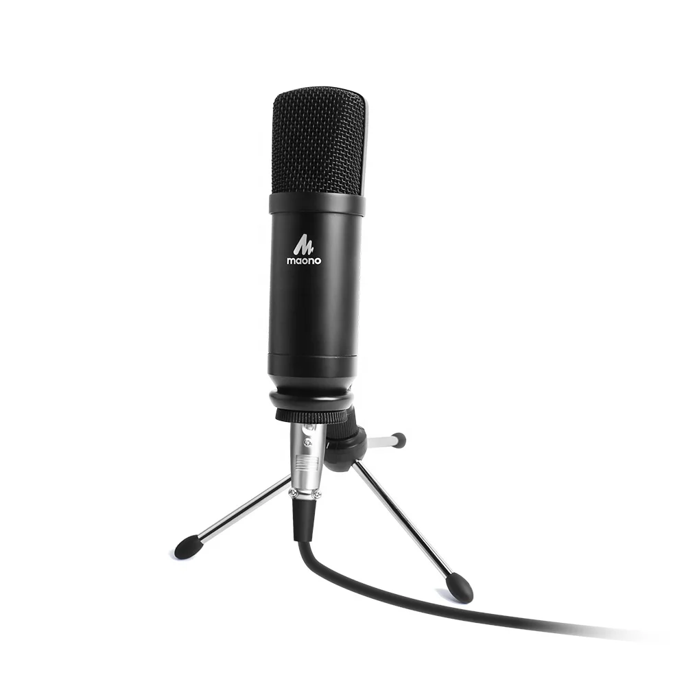 

MAONO Professional Metal Studio Condenser Microphone for Recording, Black color