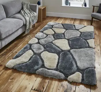 polyester stone design 3D shaggy rug, View polyester shaggy rugs ...