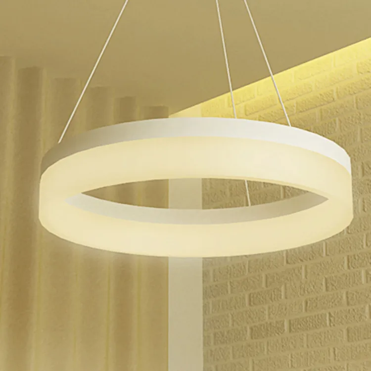 cm Decoración 60 para lámpara círculo anillo del hogar dormitoriosalón Hall colgante y LED el moderno Identificación n08kOwPNX