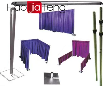 Portable Pipe And Drape System Safe Room Kits Wedding Backdrop