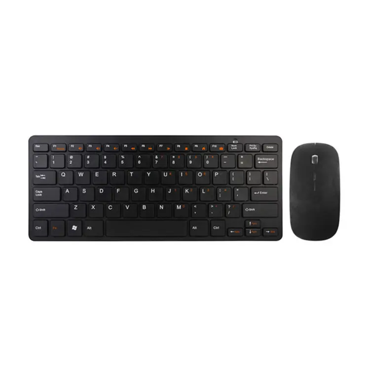 

High quality custom keyboard wireless keyboard and mouse set, Black/white/gold