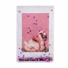 Square Shape Clear Acrylic Floating Aqua Fun Box Liquid gitter Photo Frame