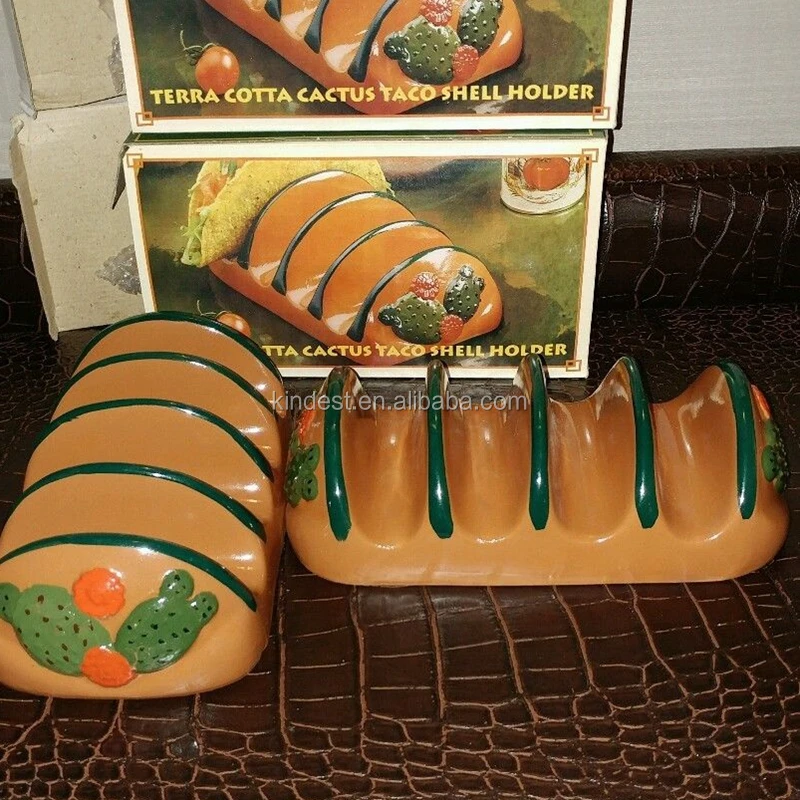 13 Inch Customized Ceramic Taco Serving Plate,Mexico Food Taco Plate