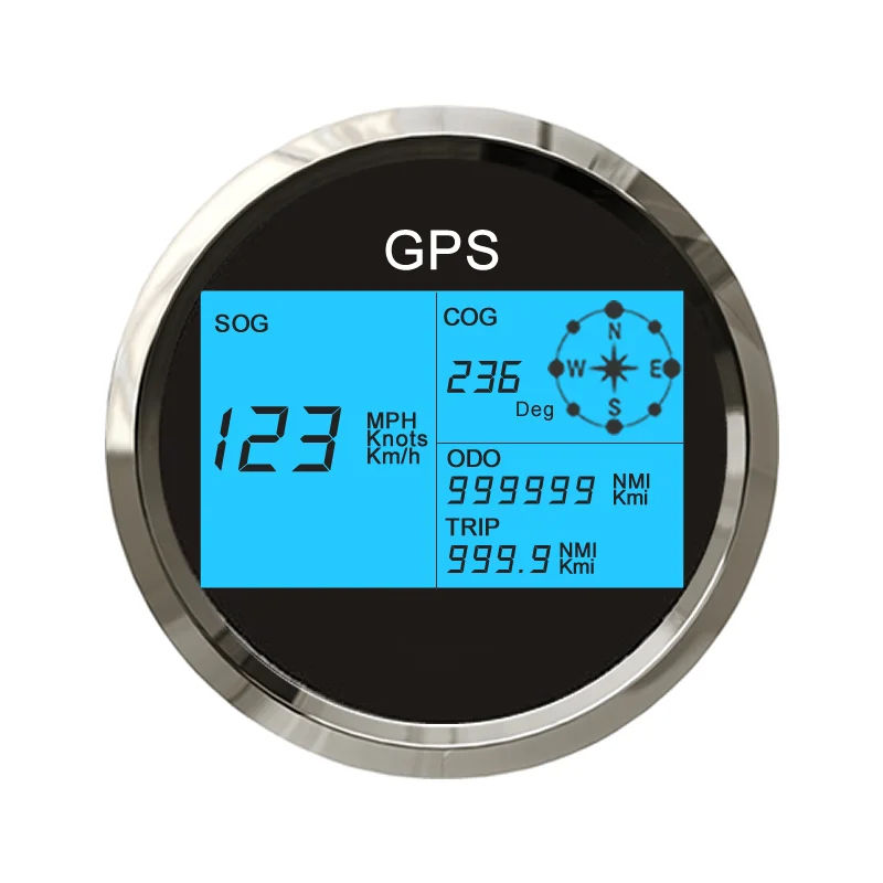 85mm Digital Gps Speedometer For Boat/ Motorcycle/marine/truck/bus