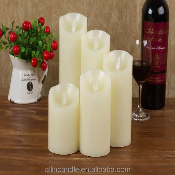 led light candle wax