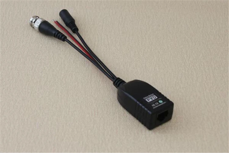 3 in 1 design single channel HD audio video power balun compatible with 5MP camera HY-2001A-HD