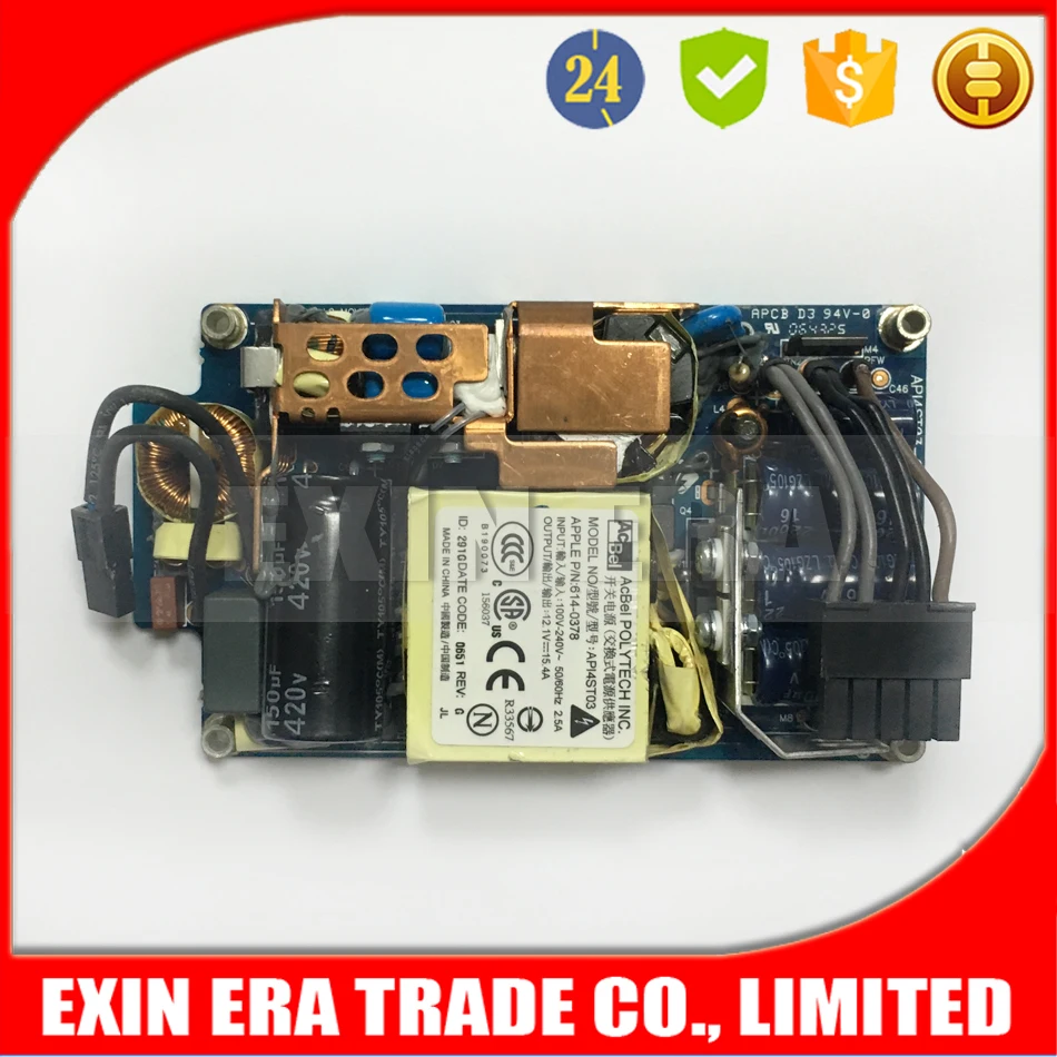 New Power For Apple Imac Intel Acbel Api4st03 20'' A1145 Power Supply 614-0378 - Buy Api4st03,614-0378,A1145 Power Supply For Imac Product on Alibaba.com
