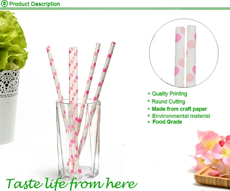 Disposable Wrapper Biodegradable Cocktail Drinking Paper Straws Buy