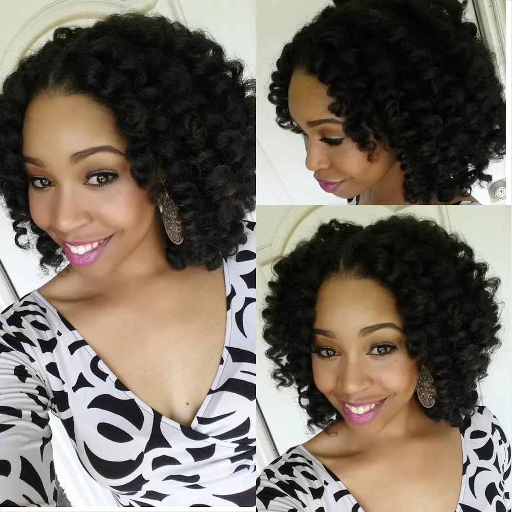 8 Curly Crochet Braids Ombre Jumpy Wand Curl Bounce Jamaican Twist