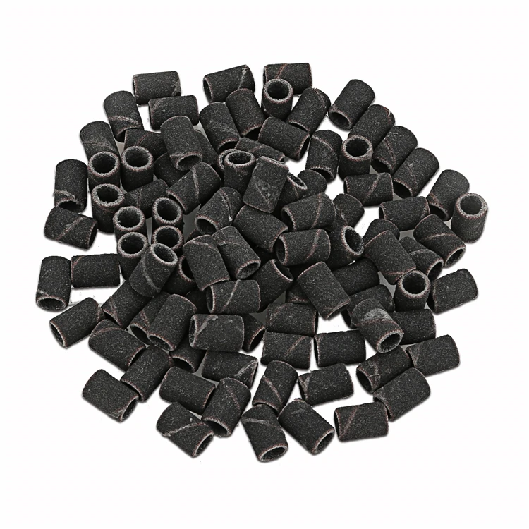 

Wholesale High Quality 100 Pieces Professional Nail Drill Sanding Bands for Mandrel, Brown/white/black