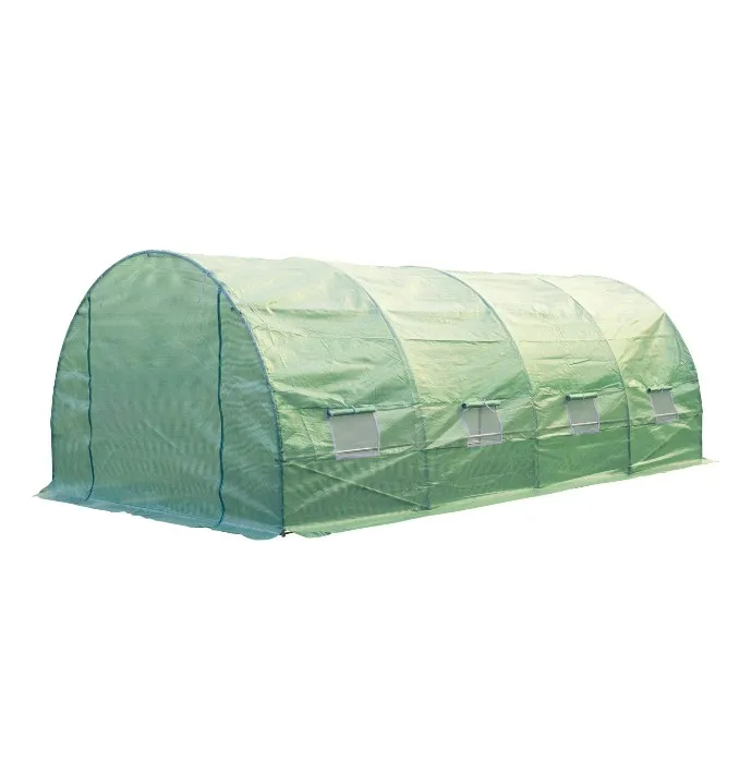 Galvanized Steel Frame Greenhouse Kits Polytunnel Walk In Greenhouse ...