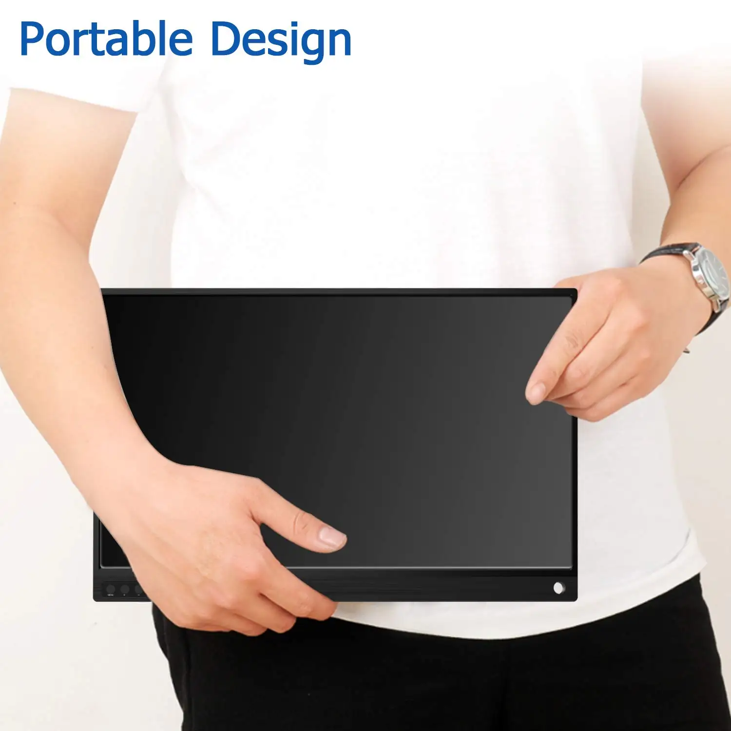 15.6 inch Portable Monitor with HD Type-C USB for Laptop PC Full HD 1920*1080P Gaming Monitor