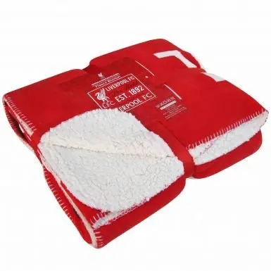 Liverpool FC Fleece Sherpa Blanket