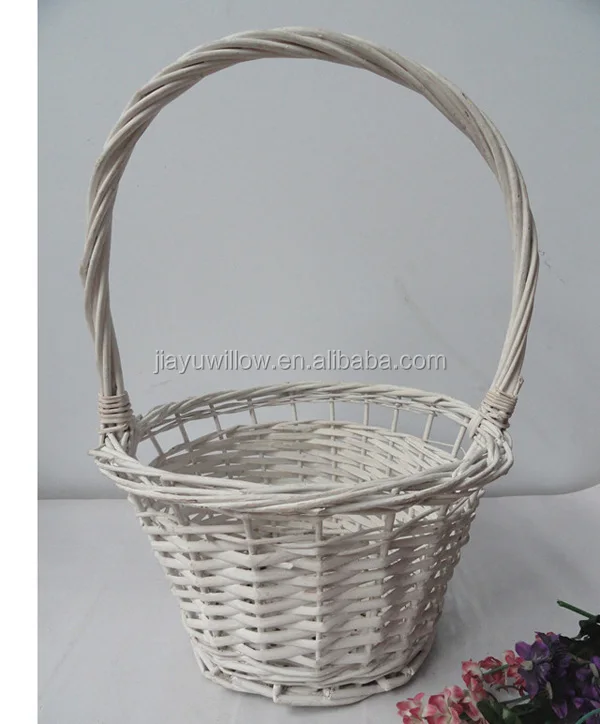 wicker flower girl basket