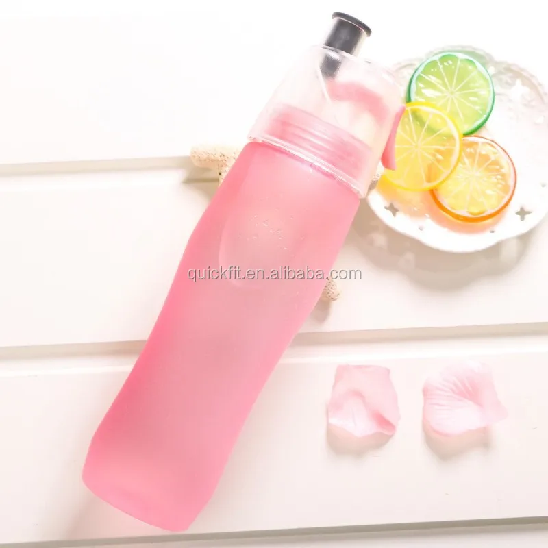 Botella Plástica Agua 700ml con Paja Tirón Taza Deportes Gimnasio Viajes