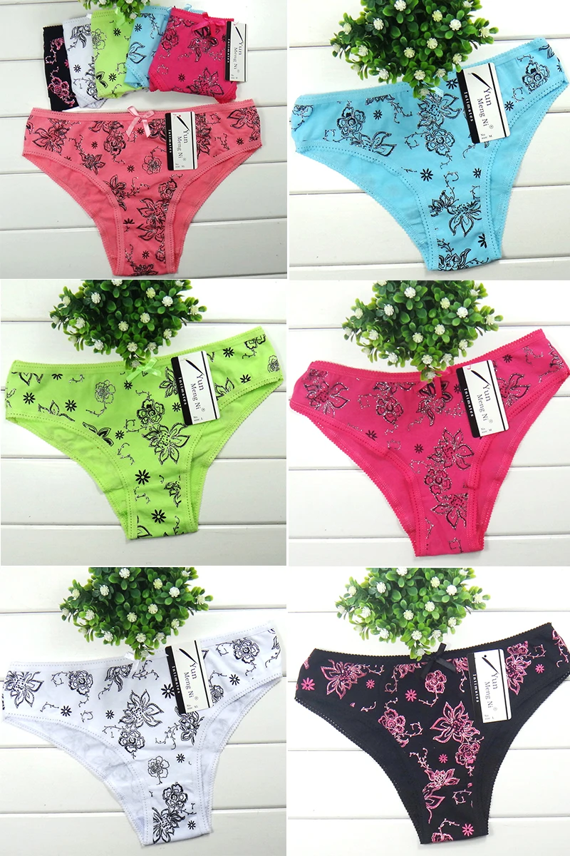 Cheap Wholesale Panties Printed Teen Girl Panty Young Girl Underwear