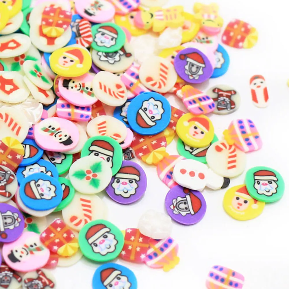 
New Arrival 5mm Polymer Clay Sprinkles Christmas For Crafts Making DIY 