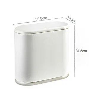 Image of Wholesale Pp Saving Room High Foot Pedal Plastic Trash Can Home Waste Bins With Lids