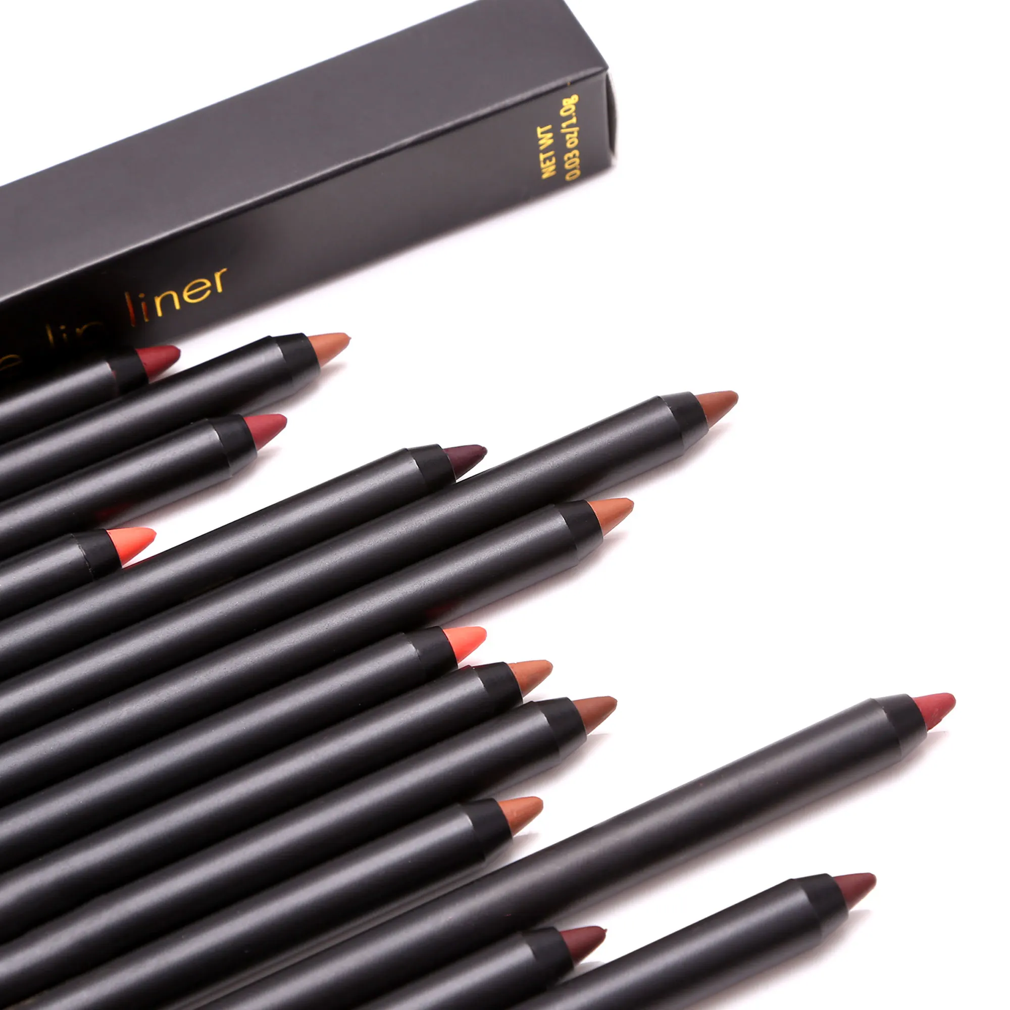 
L11 High quality smoothly lip use matte Multi-colored plastic material lip pencil lip liner 