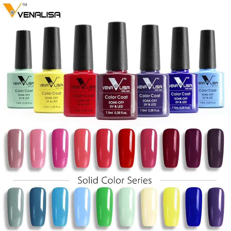 

VENALISA Best Sale OEM Logo 60 Colors Gel Lacquer Varnish Enamel Wholesale Nail Art CANNI Factory Supplies UV Gel Polish Kit, 60 fashion colors
