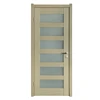 Solid core frosted glass bedroom design flush wood dooor