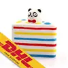 Squishy Toy 12CM Rainbow Panda Scented Sandwich Squeeze Healing Fun Kid Squishies Toy Gift Stress Reliever Xmas Gifts For Kids