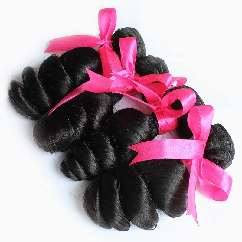 

Mink Malaysia Hair Cuticle Aligned Raw Loose Wave Hair With Lace Frontal